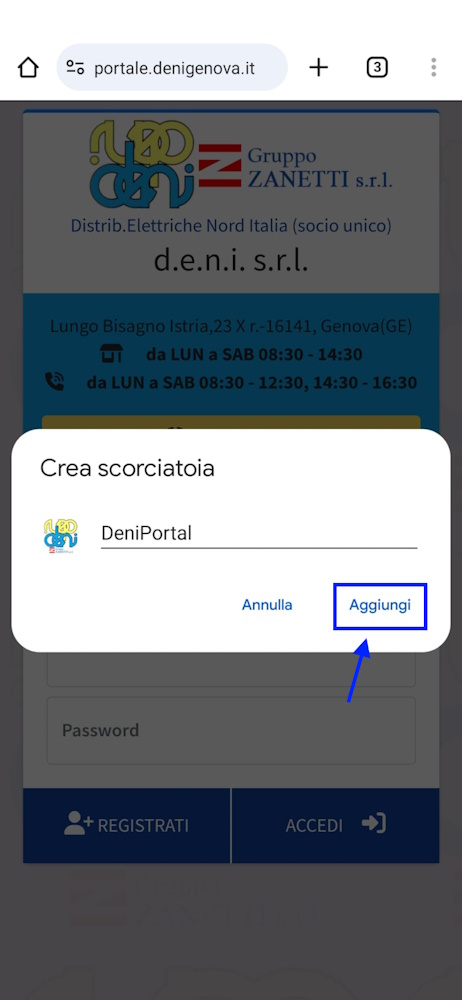 Aggiungi